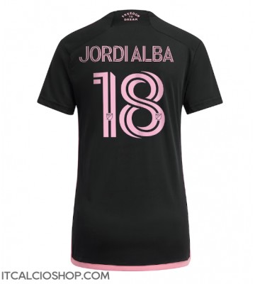Inter Miami Jordi Alba #18 Seconda Maglia Femmina 2023-24 Manica Corta